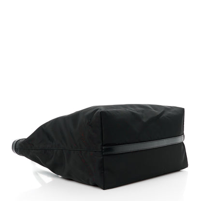 Prada Tessuto Nylon Soft Calf Shopping Tote Black 4 of 12