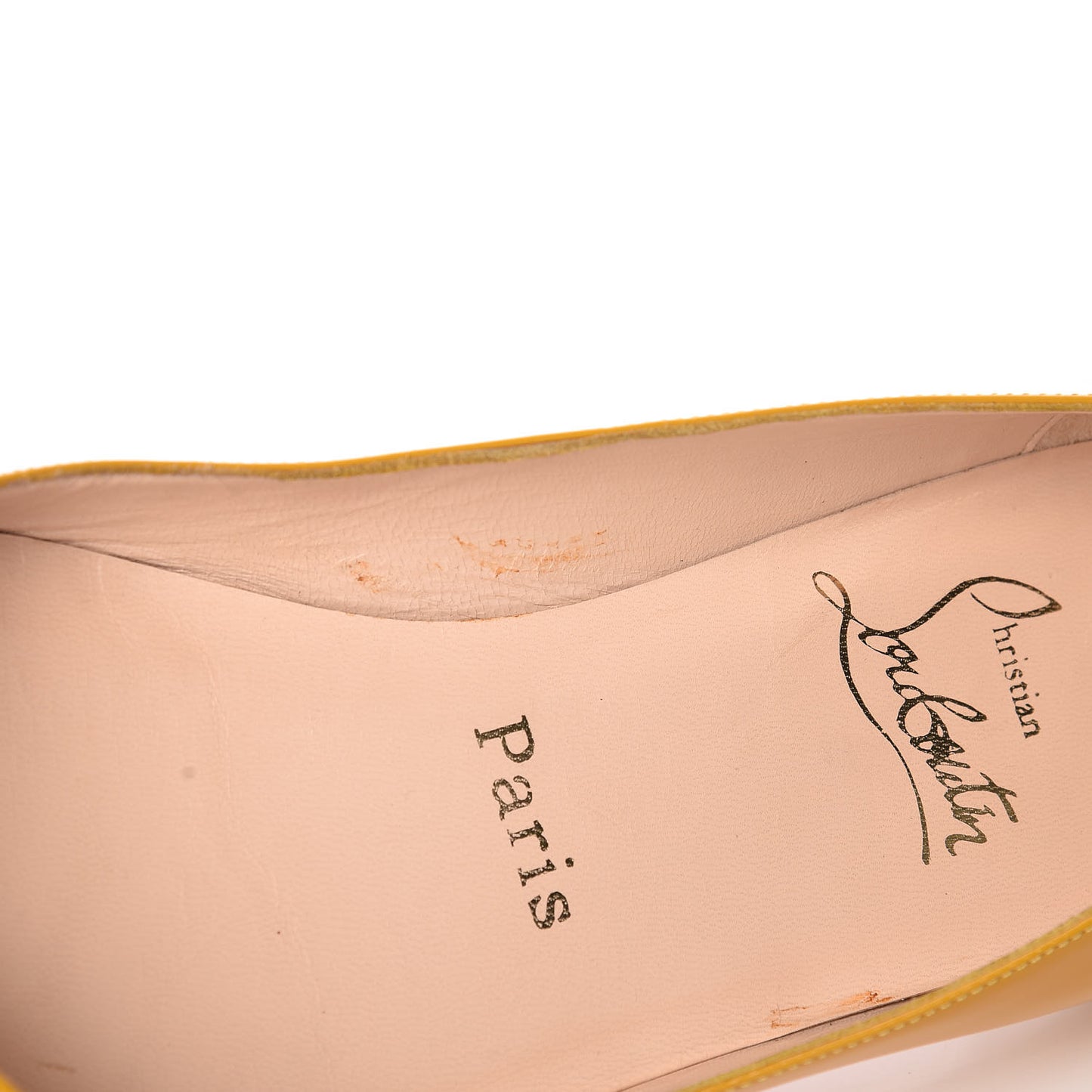 Patent Croisette Peep Toe Flats 36.5