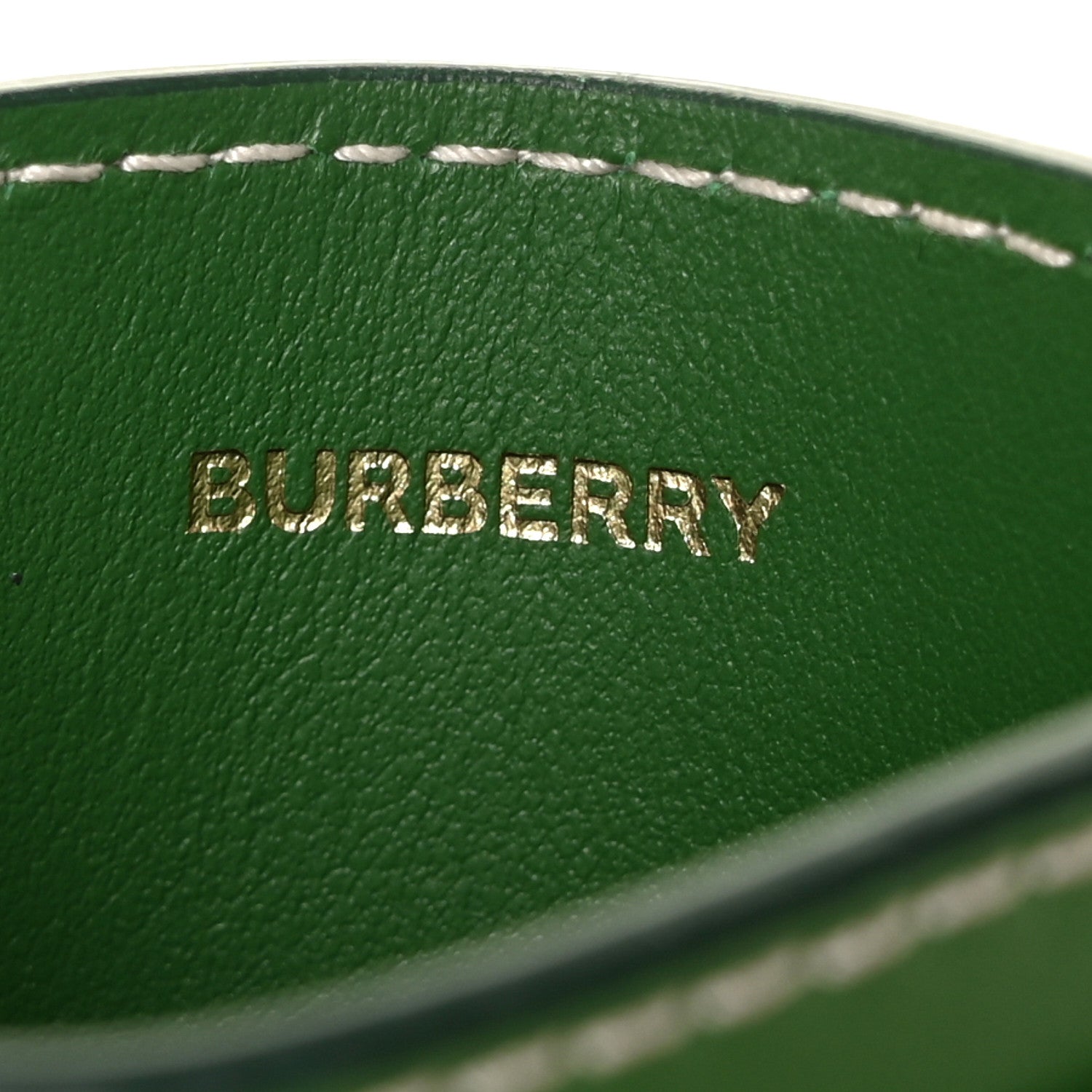 Burberry Vintage Check Calfskin Card Case Ivy Green 6 of 8