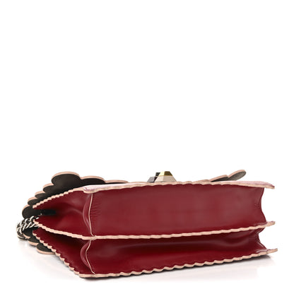 Fendi Vitello Liberty Scalloped Studded Kan I Shoulder Bag Fragola 7 of 21