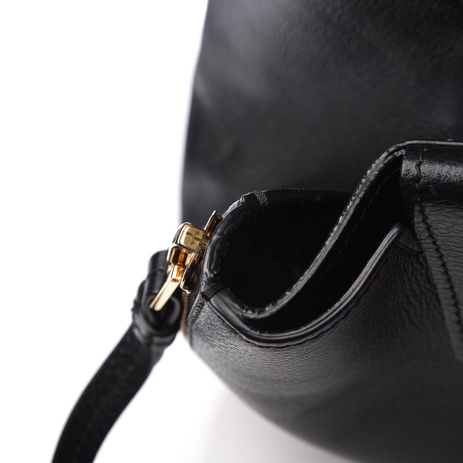 Tom Ford Grained Calfskin Sedgwick Medium Zipper Tote Black 15 of 15
