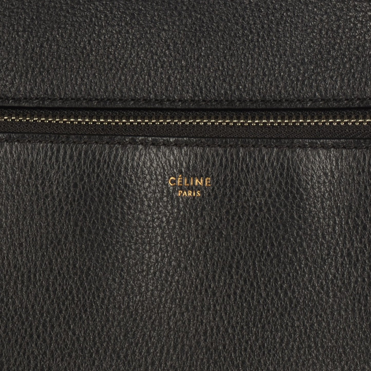 Calfskin Medium Edge Shoulder Bag Black