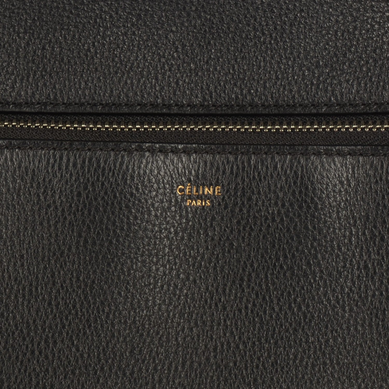 Celine Calfskin Medium Edge Shoulder Bag Black 6 of 10