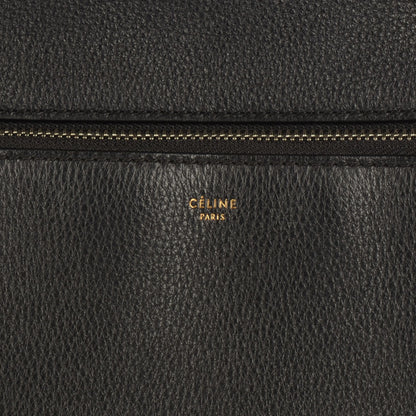 Celine Calfskin Medium Edge Shoulder Bag Black 6 of 10