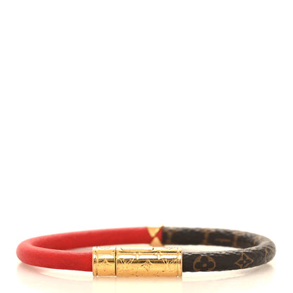 Louis Vuitton Monogram Daily Confidential Bracelet 17 Red 3 of 5