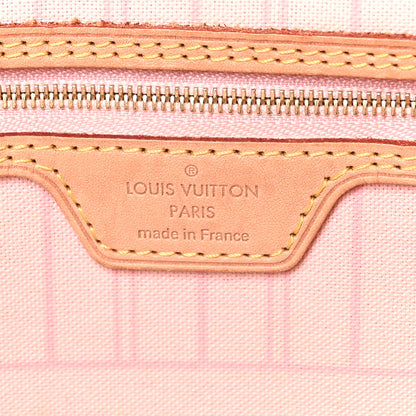 Louis Vuitton Damier Azur Neo Neverfull MM Rose Ballerine 5 of 9