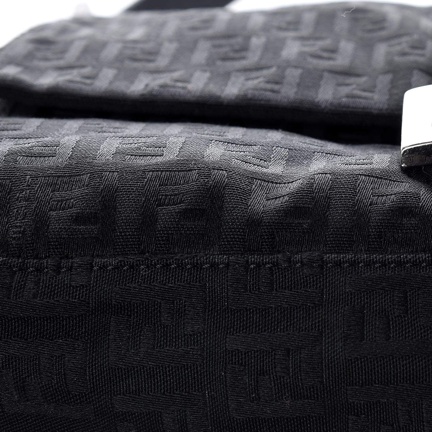 Fendi Zucchino Forever Mama Baguette Black 11 of 16