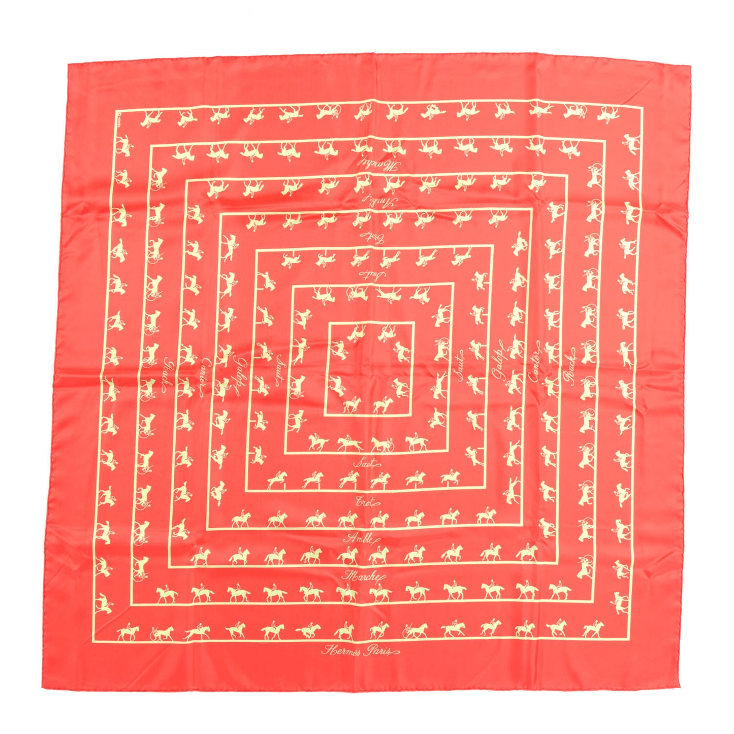 Silk Saut Galop Canter Scarf 90
