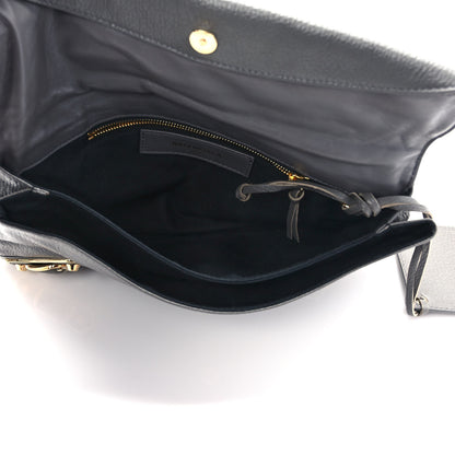 Balenciaga Chevre Gold Metallic Edge Hardware Envelope Clutch Gris Acier 5 of 10