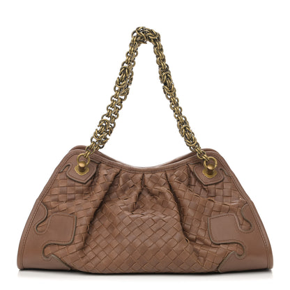 Bottega Veneta Nappa Intrecciato Small Chain Shoulder Bag Noce 1 of 12