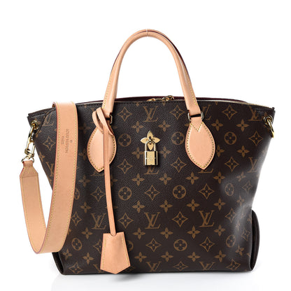 Louis Vuitton Monogram Flower Zipped Tote MM Beige 1 of 11