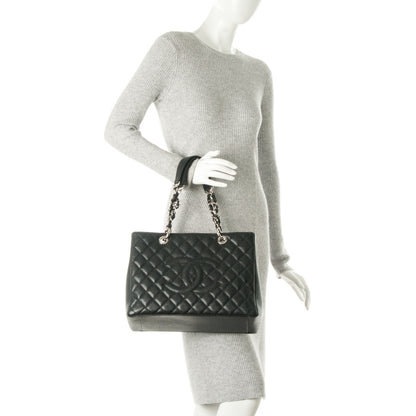 Chanel Caviar Quilted Grand Shopping Tote GST Black 2 of 7