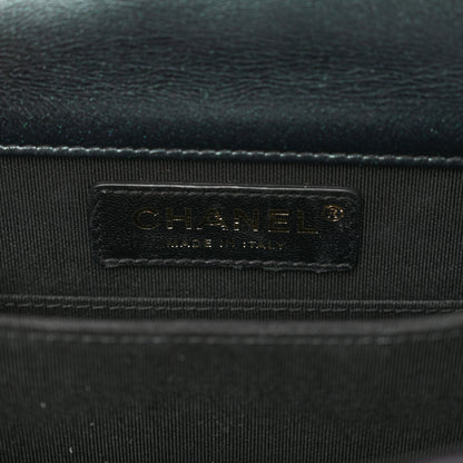 Chanel Calfskin Quilted North South Boy Flap Black 7 of 10