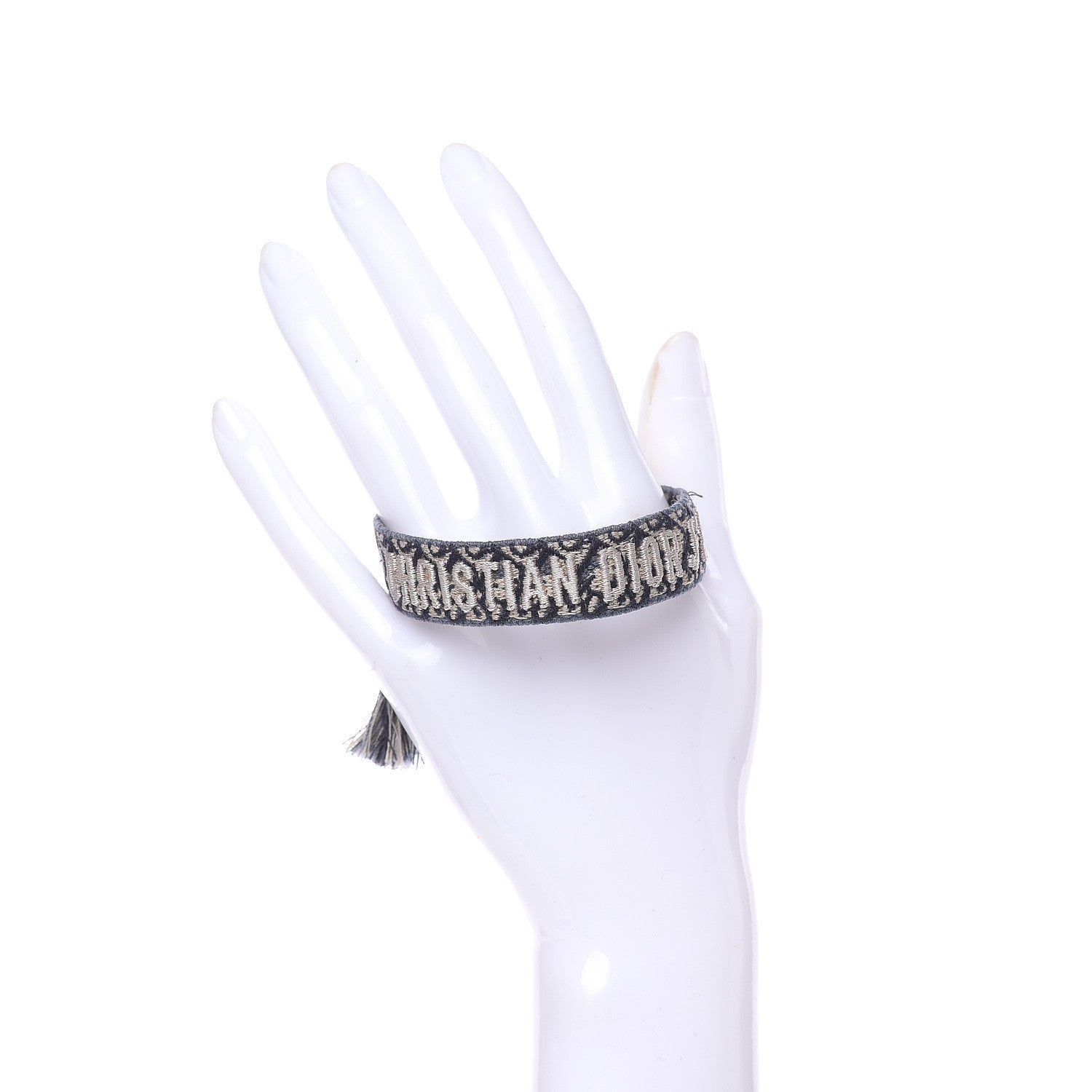 Christian Dior Woven Cotton J'Adior Friendship Bracelet Blue 2 of 4