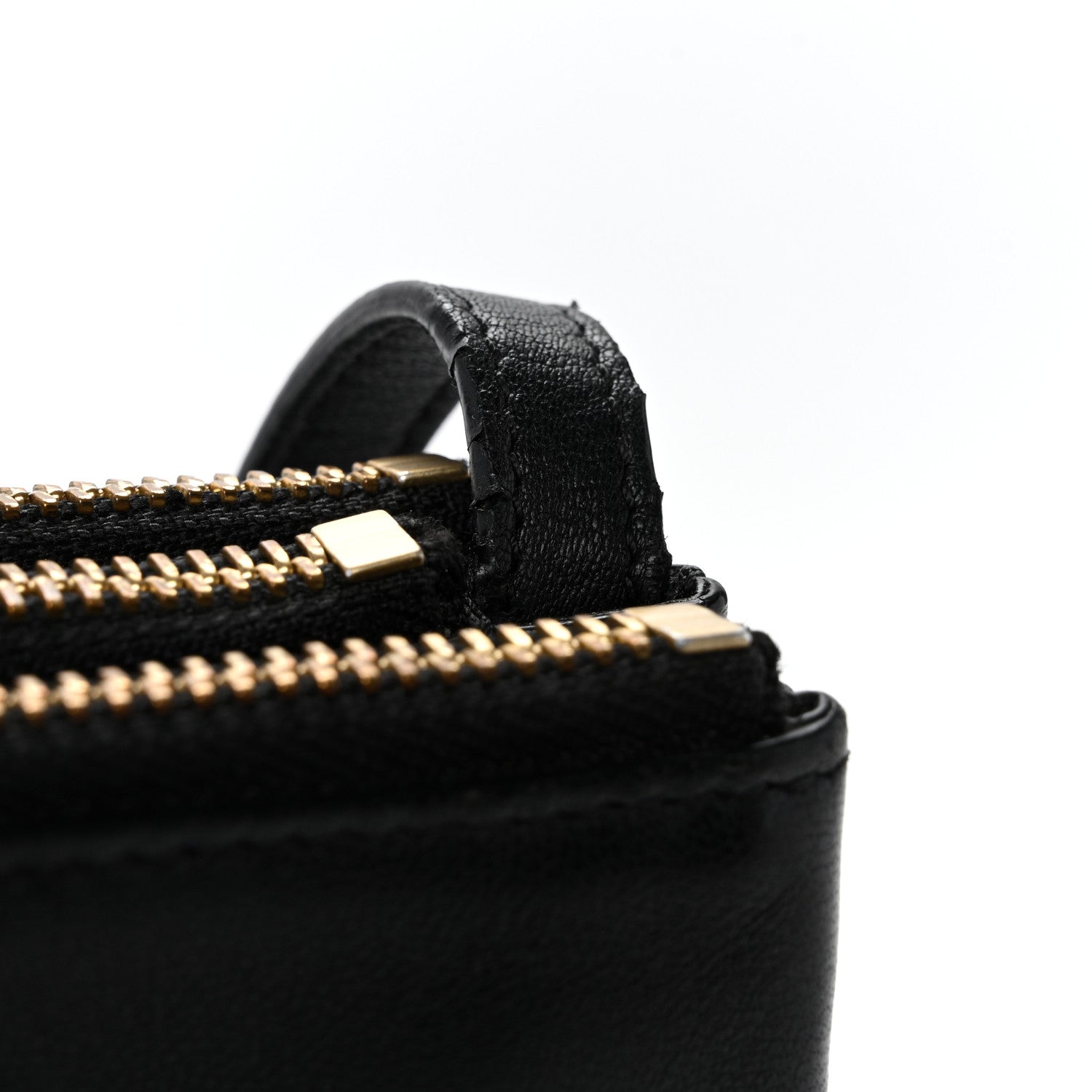 Celine Lambskin Small Trio Crossbody Bag Black 13 of 13