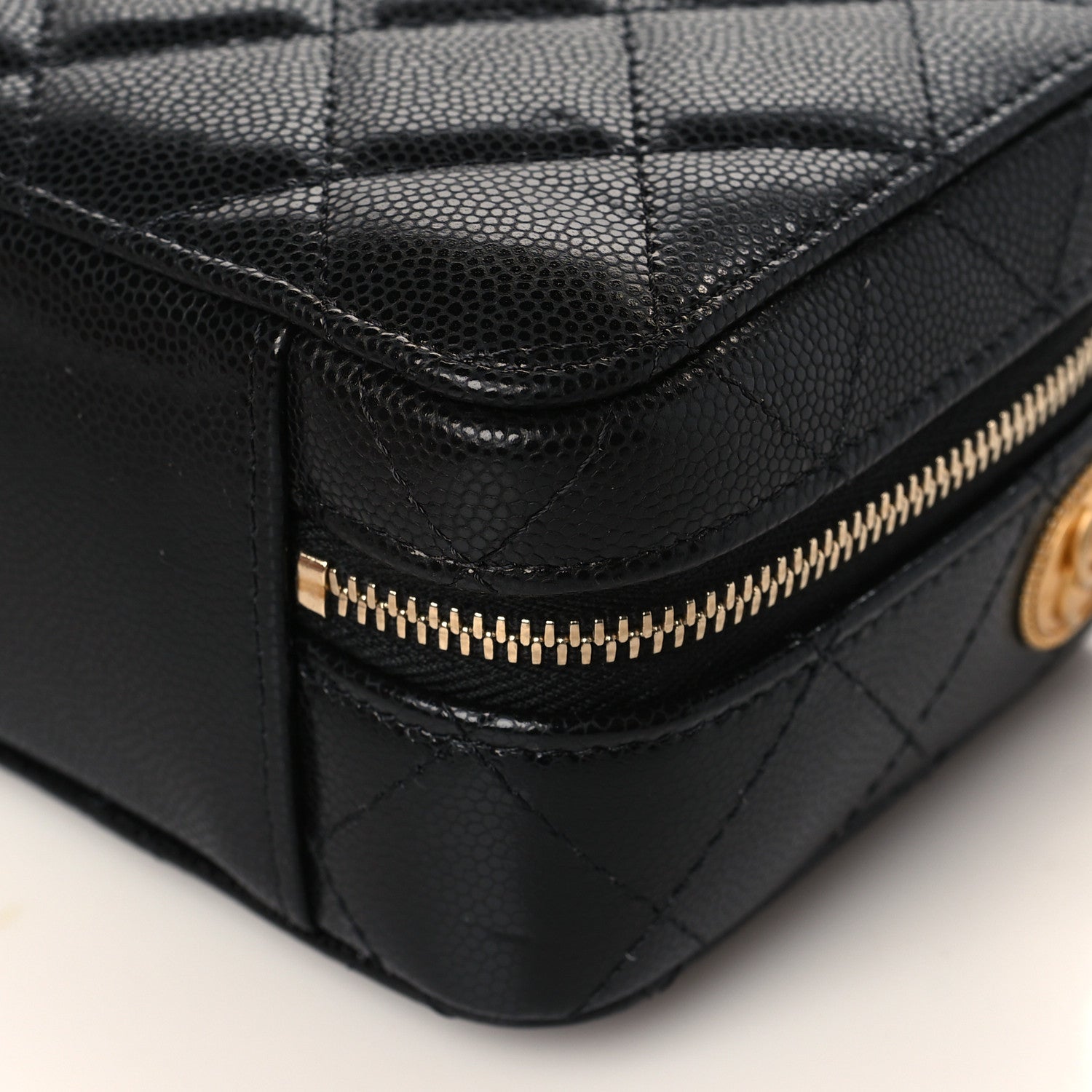 Chanel Caviar Quilted Twist Your Buttons Clutch With Chain Black 9 of 9