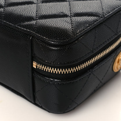 Chanel Caviar Quilted Twist Your Buttons Clutch With Chain Black 9 of 9