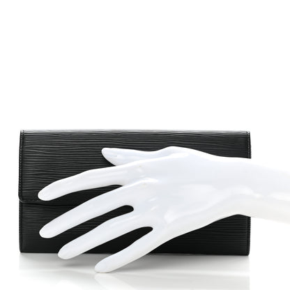 Louis Vuitton Epi Sarah Wallet Black 2 of 6