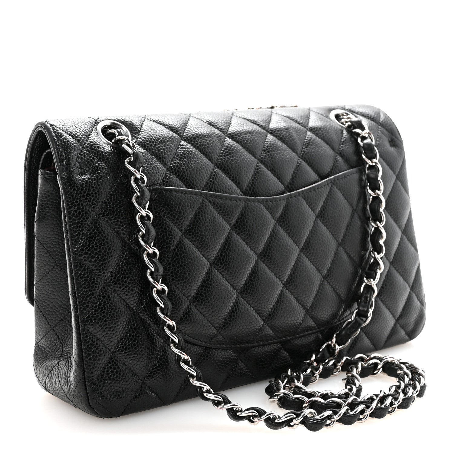 Chanel Caviar Quilted Medium Double Flap Black 3 of 10
