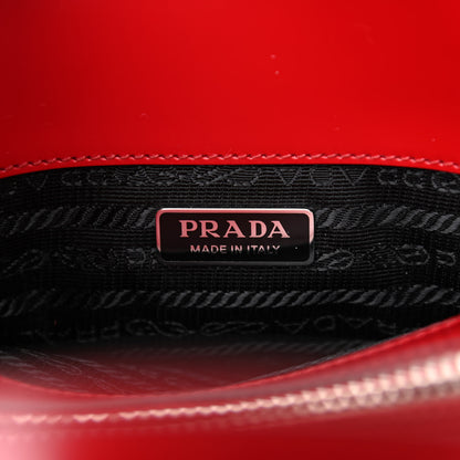 Prada Spazzolato Mini Re-Edition 1995 Double Handle Handbag Scarlatto 6 of 10