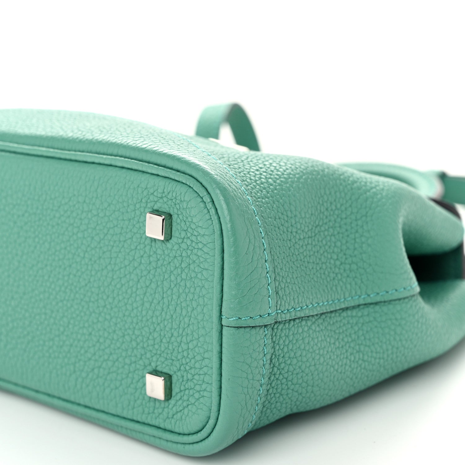 Moynat Taurillon Blush Calfskin Gabby BB Turquoise 9 of 12