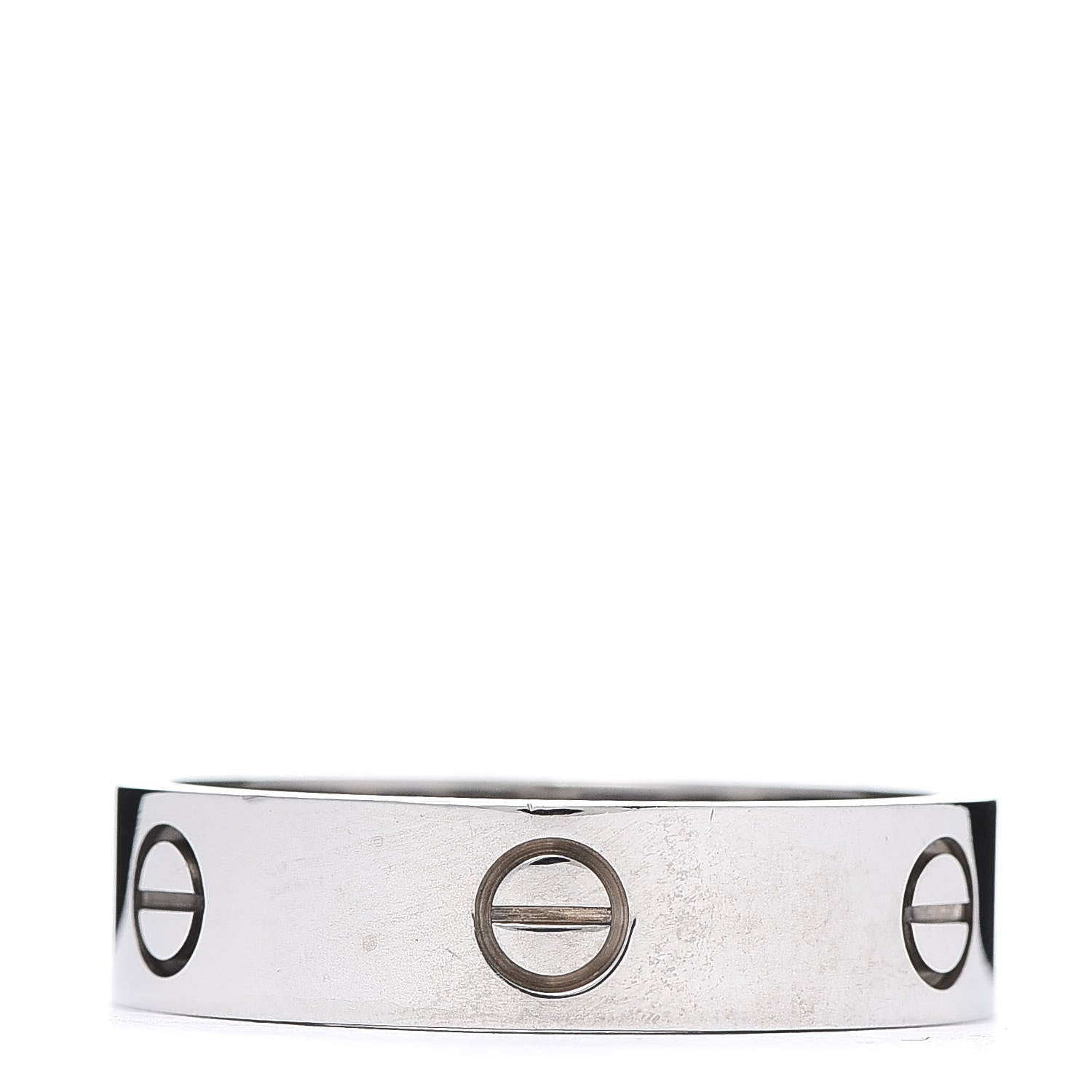 Cartier 18K White Gold 6mm LOVE Ring 66 11.5 3 of 4