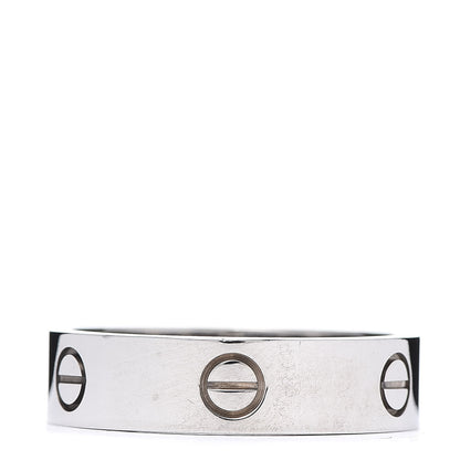 Cartier 18K White Gold 6mm LOVE Ring 66 11.5 3 of 4
