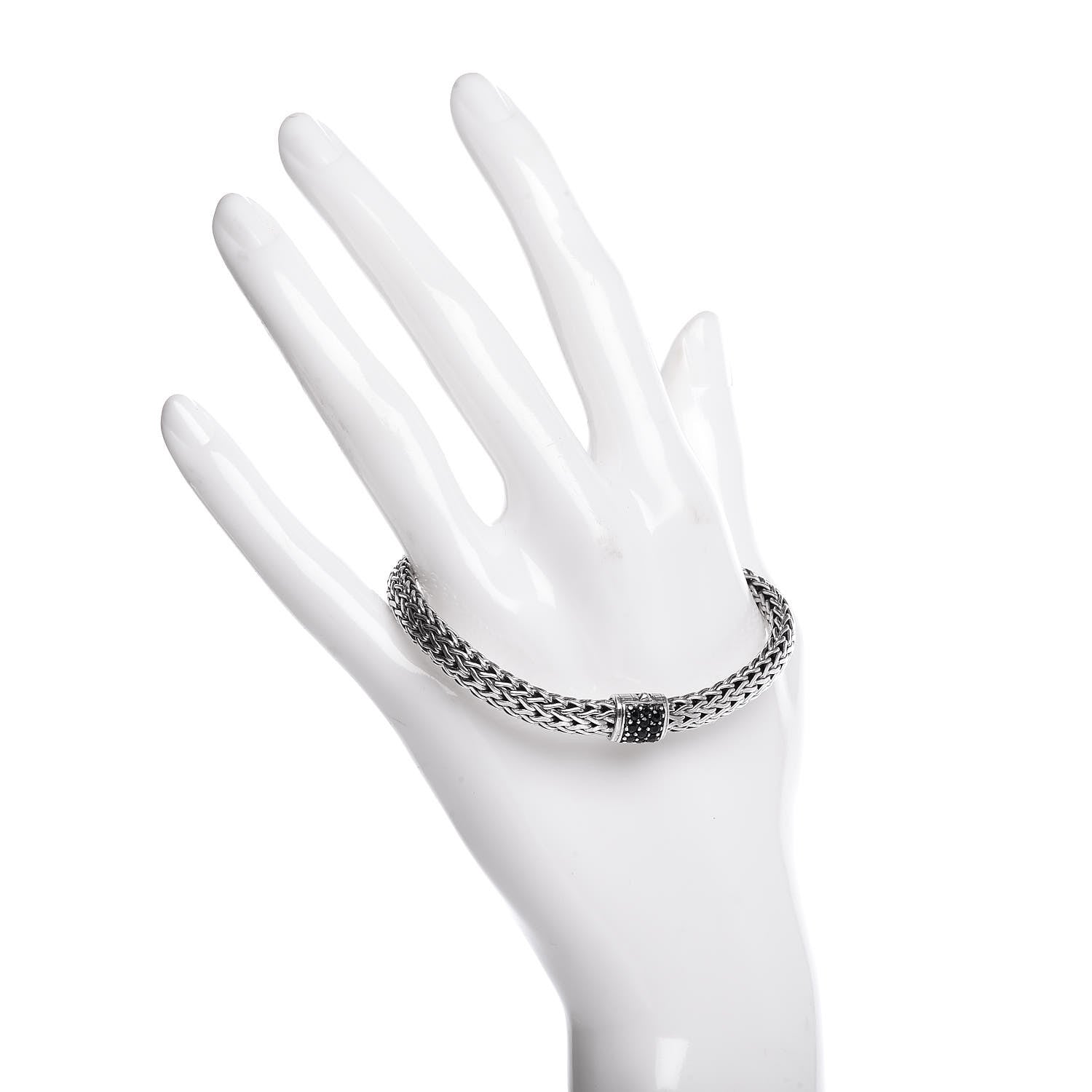 John Hardy Sterling Silver Black Sapphire 6.5mm Classic Chain Bracelet 2 of 4
