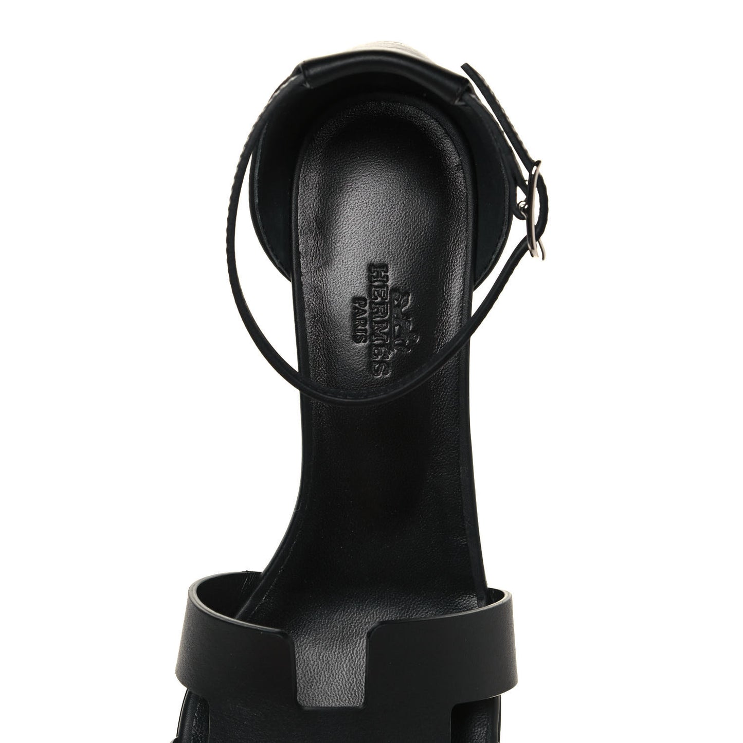 Calfskin Encens 50 Sandals 38.5 Black