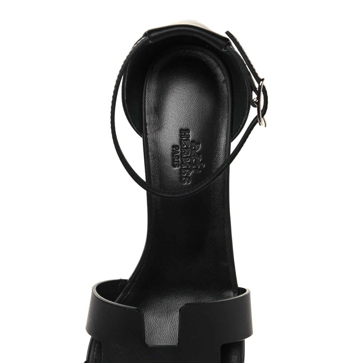 Hermes Calfskin Encens 50 Sandals 38.5 Black 7 of 7