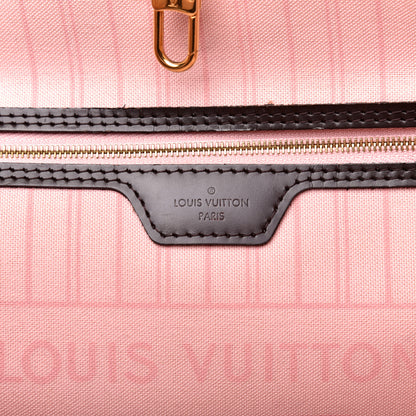 Louis Vuitton Damier Ebene Neo Neverfull MM Rose Ballerine 8 of 12