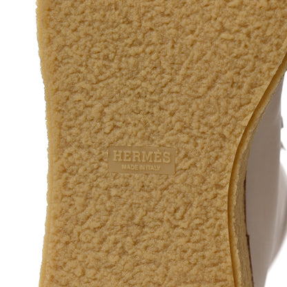 Hermes Calfskin Discovery Ankle Boot 40 White 6 of 7