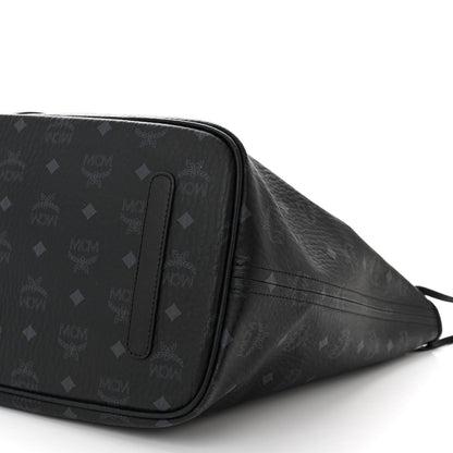 MCM Visetos Large Liz Reversible Shopper Tote Black 15 of 16