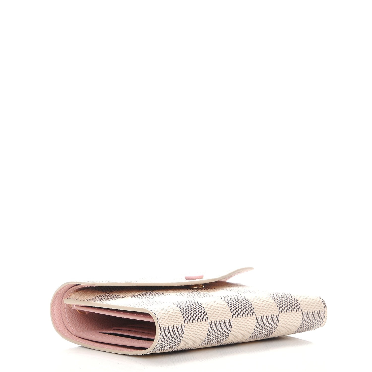 Louis Vuitton Damier Azur Victorine Wallet Rose Ballerine 4 of 8