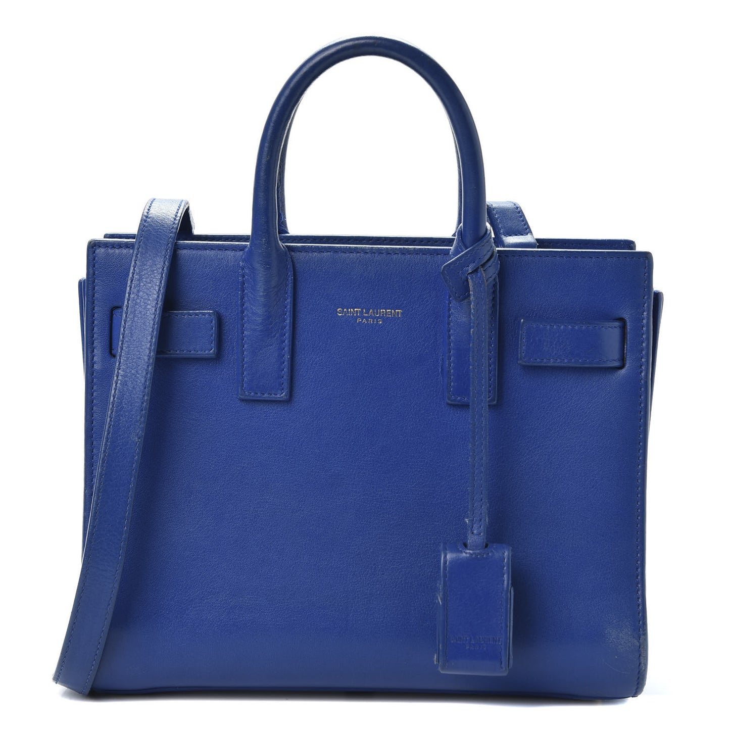 Calfskin Nano Sac De Jour Royal Blue