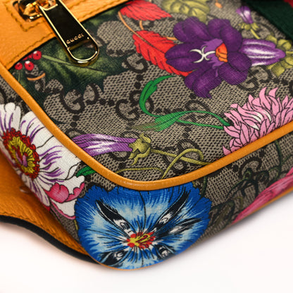Gucci GG Supreme Monogram Flora Medium Ophidia Belt Bag Beige Multicolor Crop 9 of 14