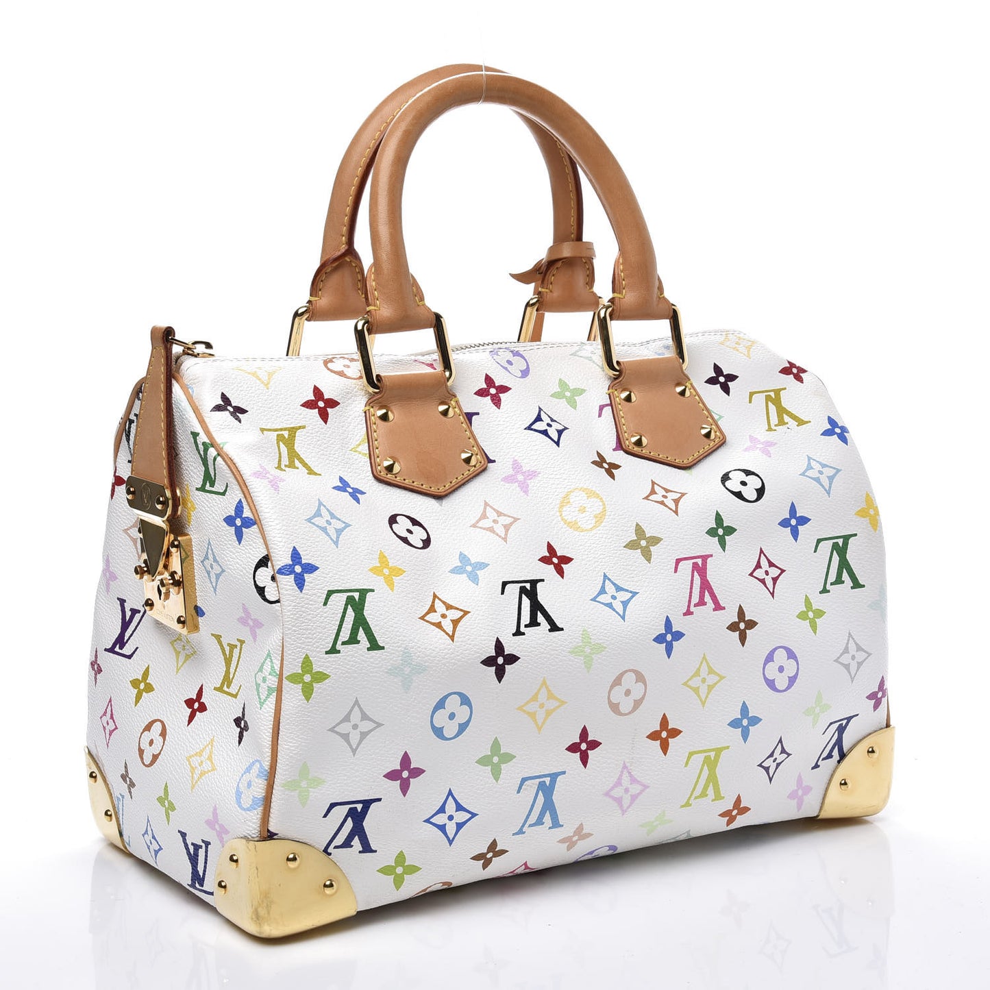 Monogram Multicolor Speedy 30 White