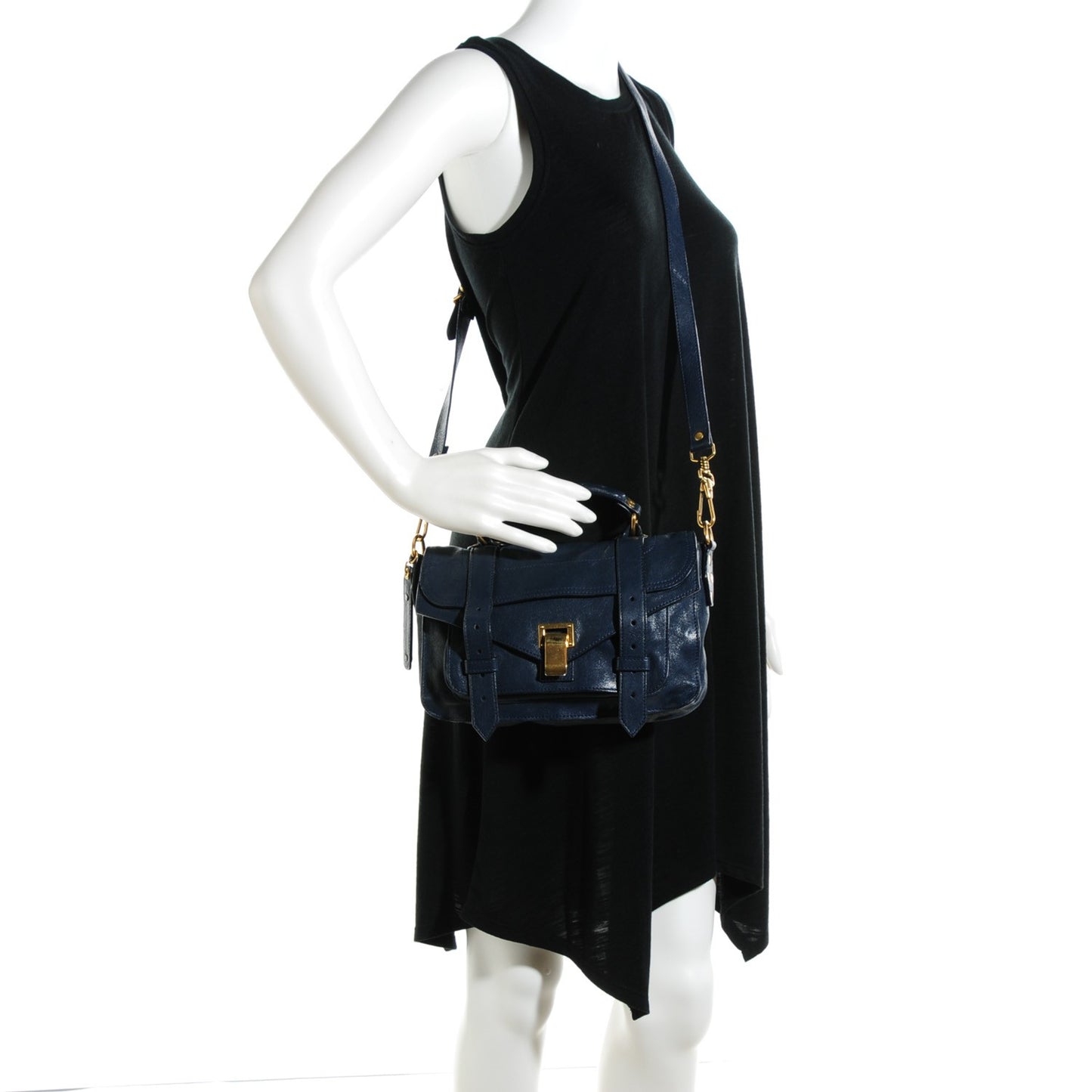 Lambskin Tiny PS1 Satchel Midnight