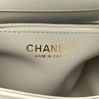 Chanel Shiny Caviar Preppy Coco Small Flap Light Green 6 of 12
