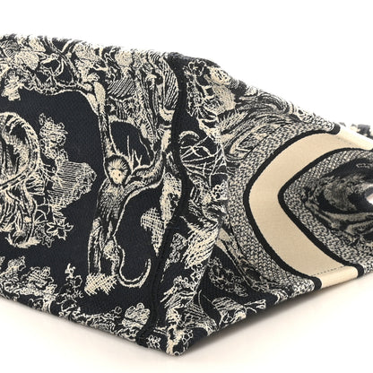 Christian Dior Canvas Embroidered Medium Toile De Jouy Reverse Book Tote Blue 10 of 10