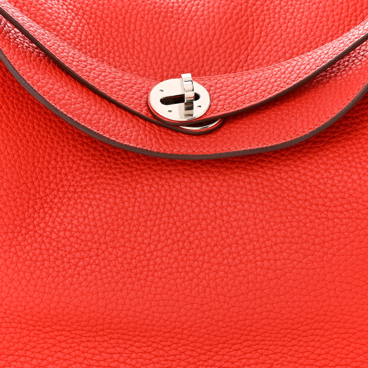 Hermes Taurillon Clemence Lindy 30 Rouge Casaque 8 of 12