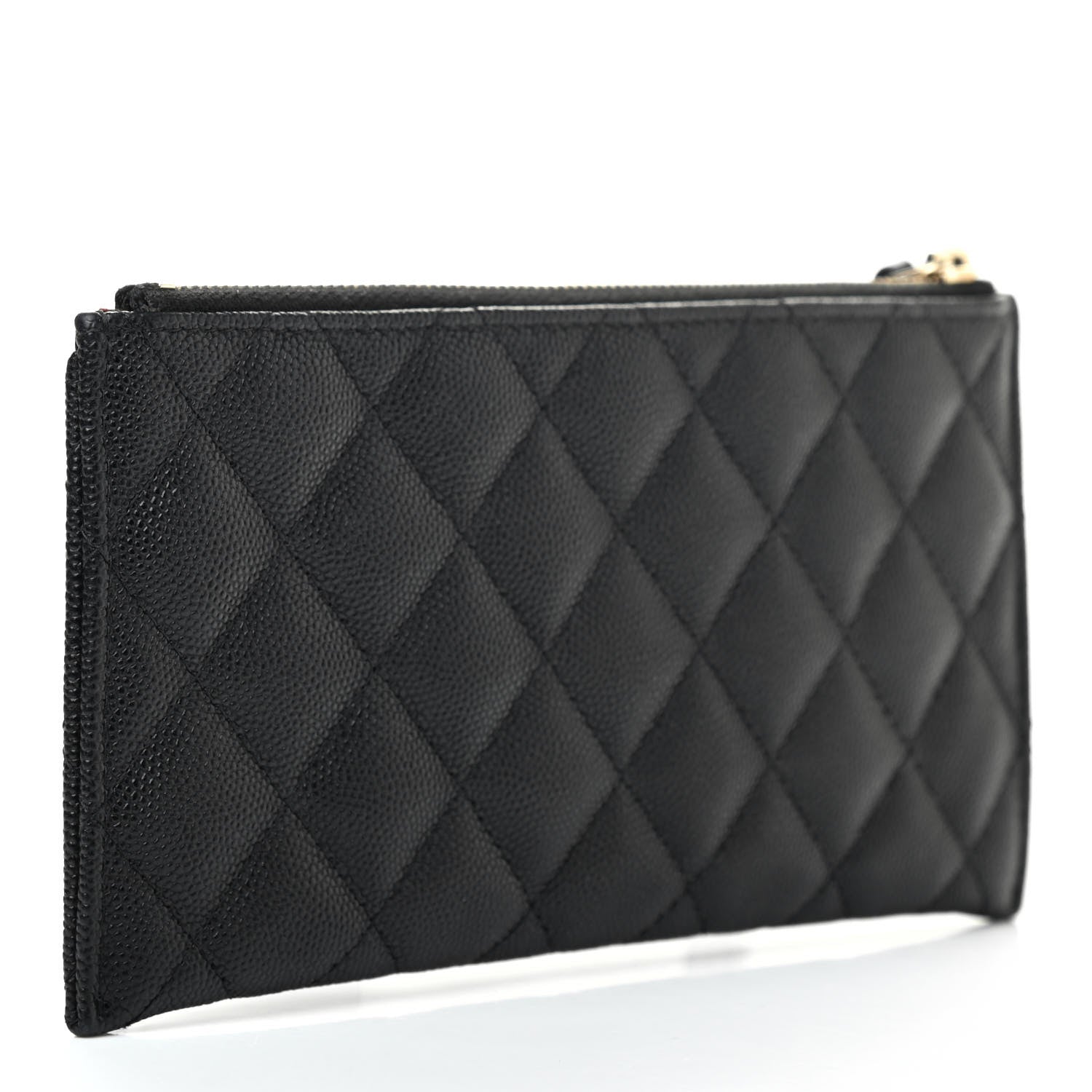 Chanel Caviar Quilted Classic Zip Pouch Black 2 of 10