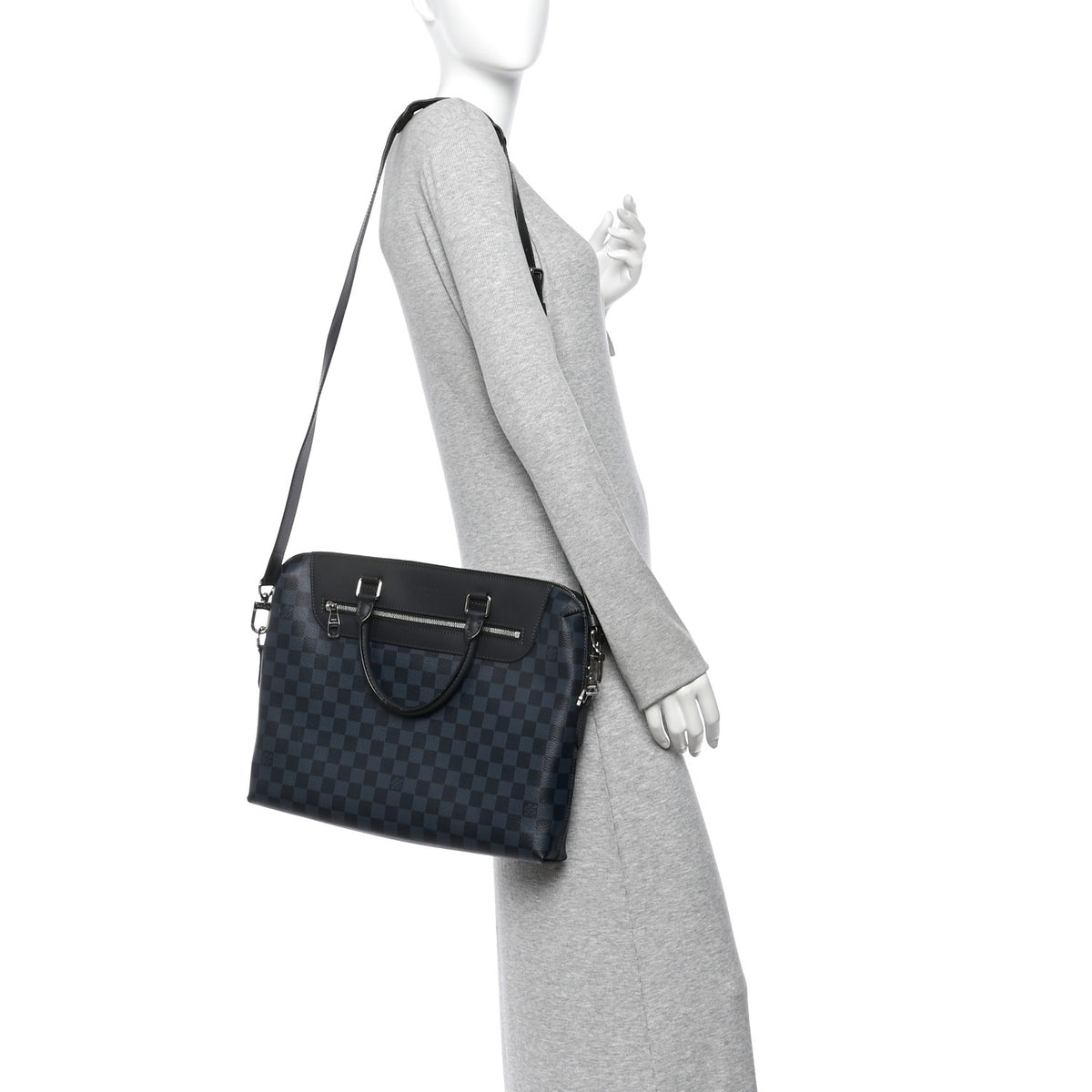 Damier Graphite Porte-Documents Jour
