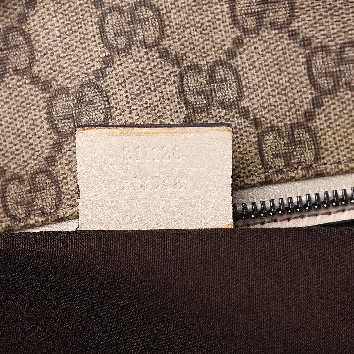 Gucci GG Supreme Monogram Large Zippered Shopping Tote Off White 6 of 10