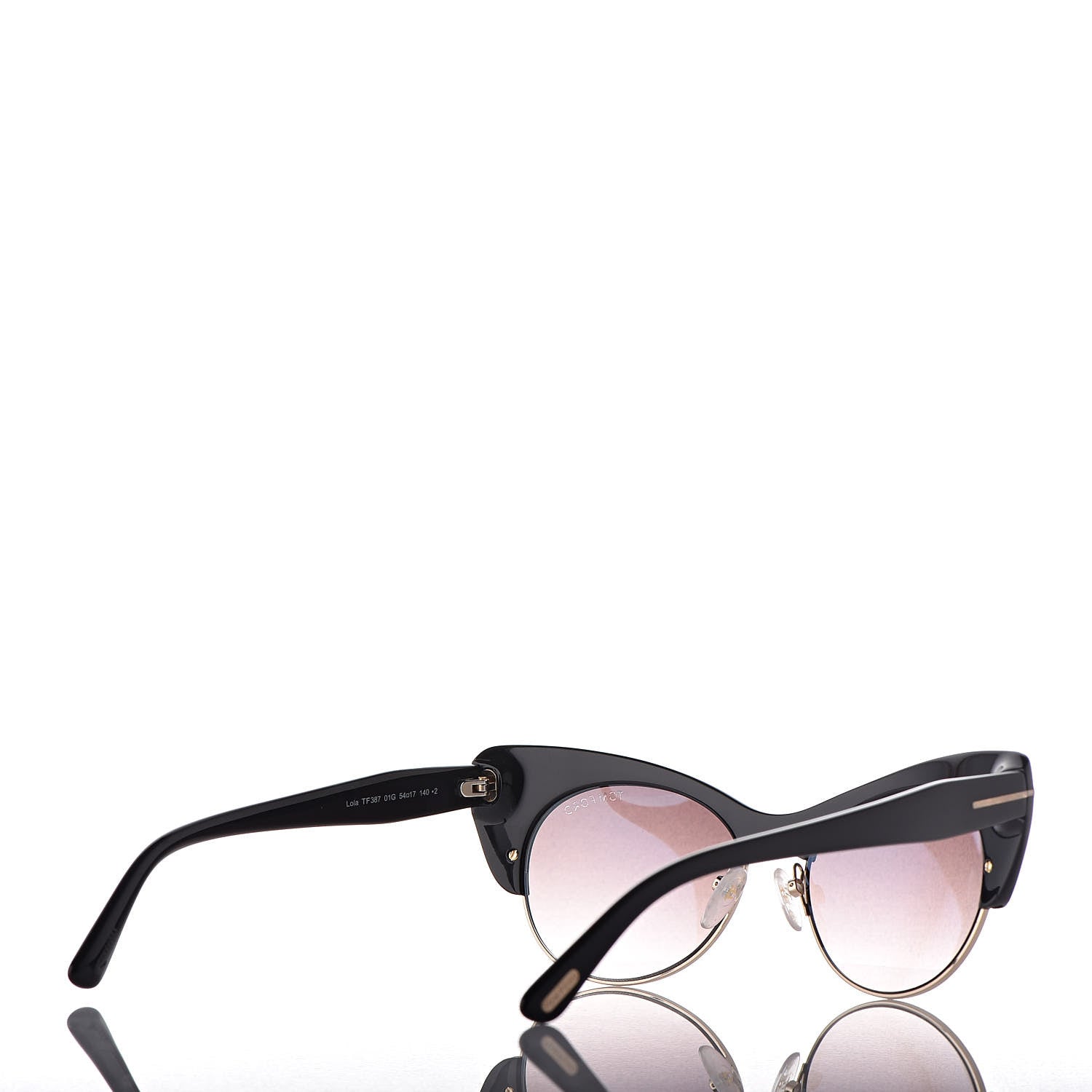 Tom Ford Lola Cat Eye Sunglasses TF387 Black 4 of 9