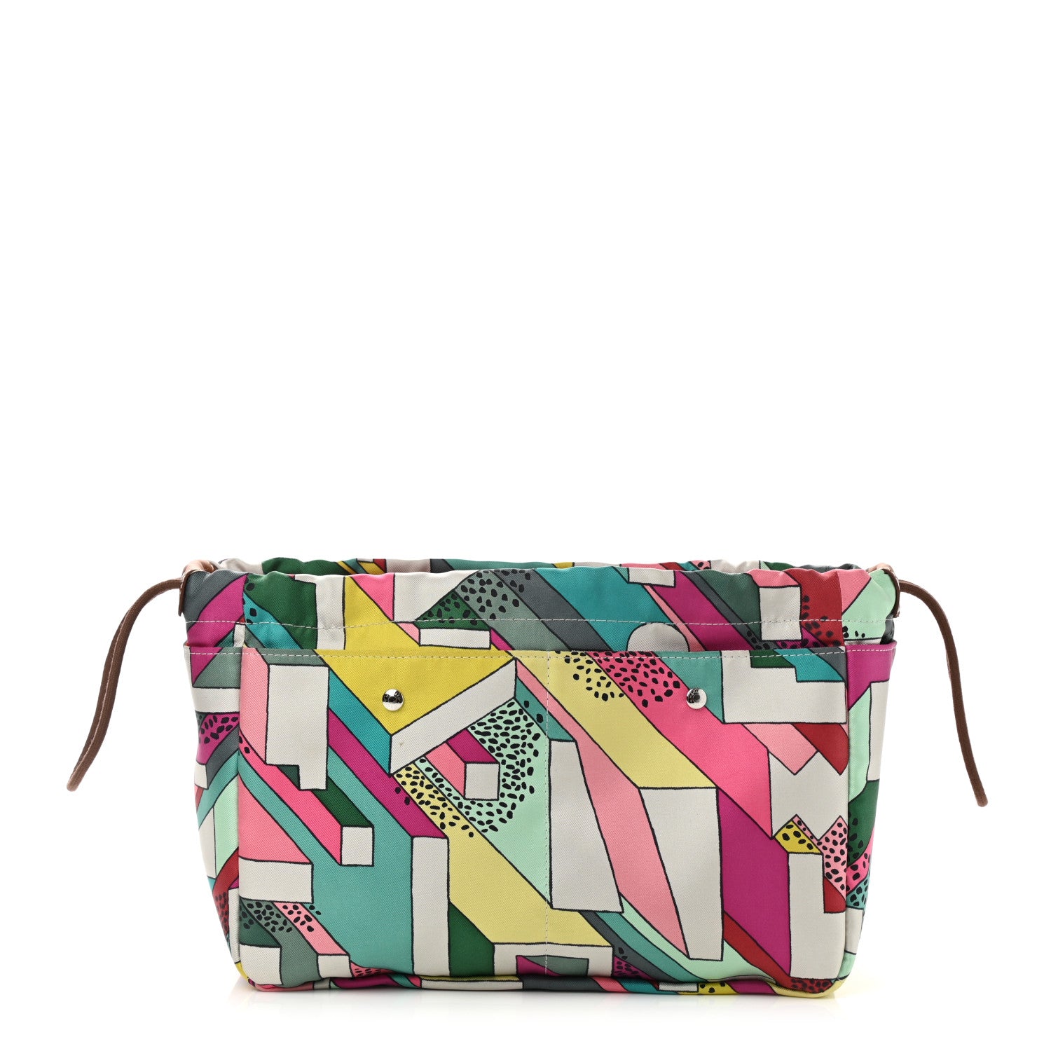 Hermes Silk On A Summer Day Fourbi 25 MM Pouch Tosca Bleu Paon 1 of 10