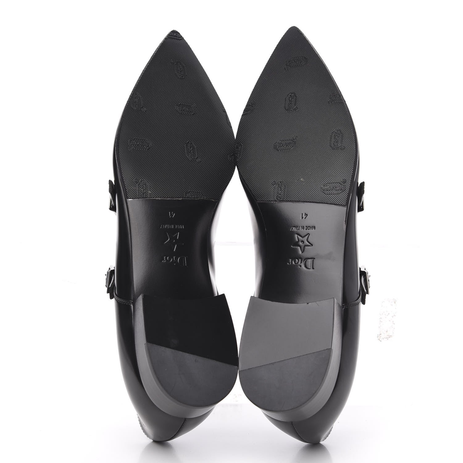 Christian Dior Brushed Calfskin Swing Monk Shoe 41 Black 5 of 8