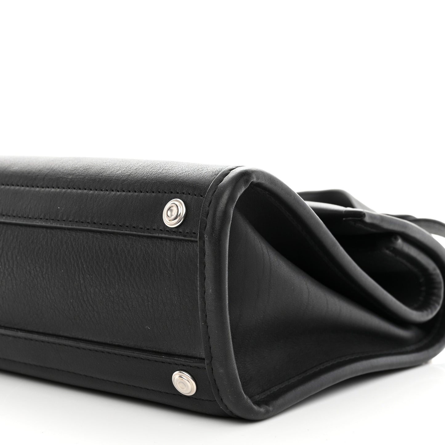 Veau Soyeux Small Tool Satchel Black