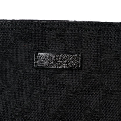 Gucci Monogram Web Small Flat Messenger Crossbody Black 11 of 15
