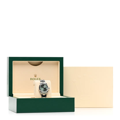 Rolex Stainless Steel 31mm Oyster Perpetual Datejust Watch Mint Green 278240 5 of 5